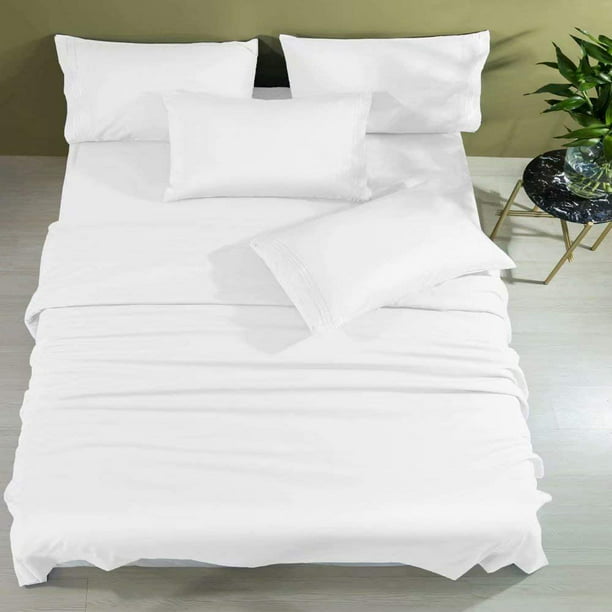 Details about  / Ruvanti 4 Pcs Full Size Bed Sheets Extra Soft Brushed 1800 Microfiber Sheet Set